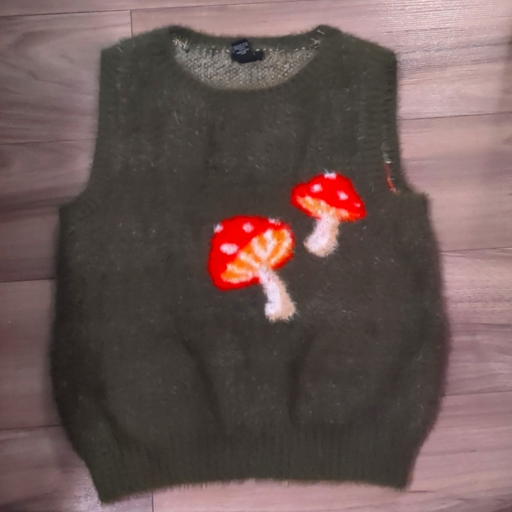 Fluffy mushroom tank top